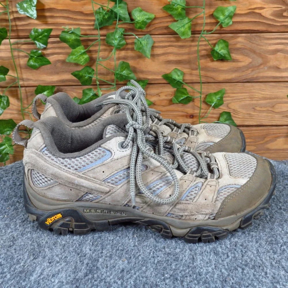 Merrell Moab 2 Ventilator Womens Hiking Shoes Size 7 Trail Outdoor Taupe Gray